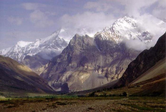 as montanhas mais altas dos Pamirs